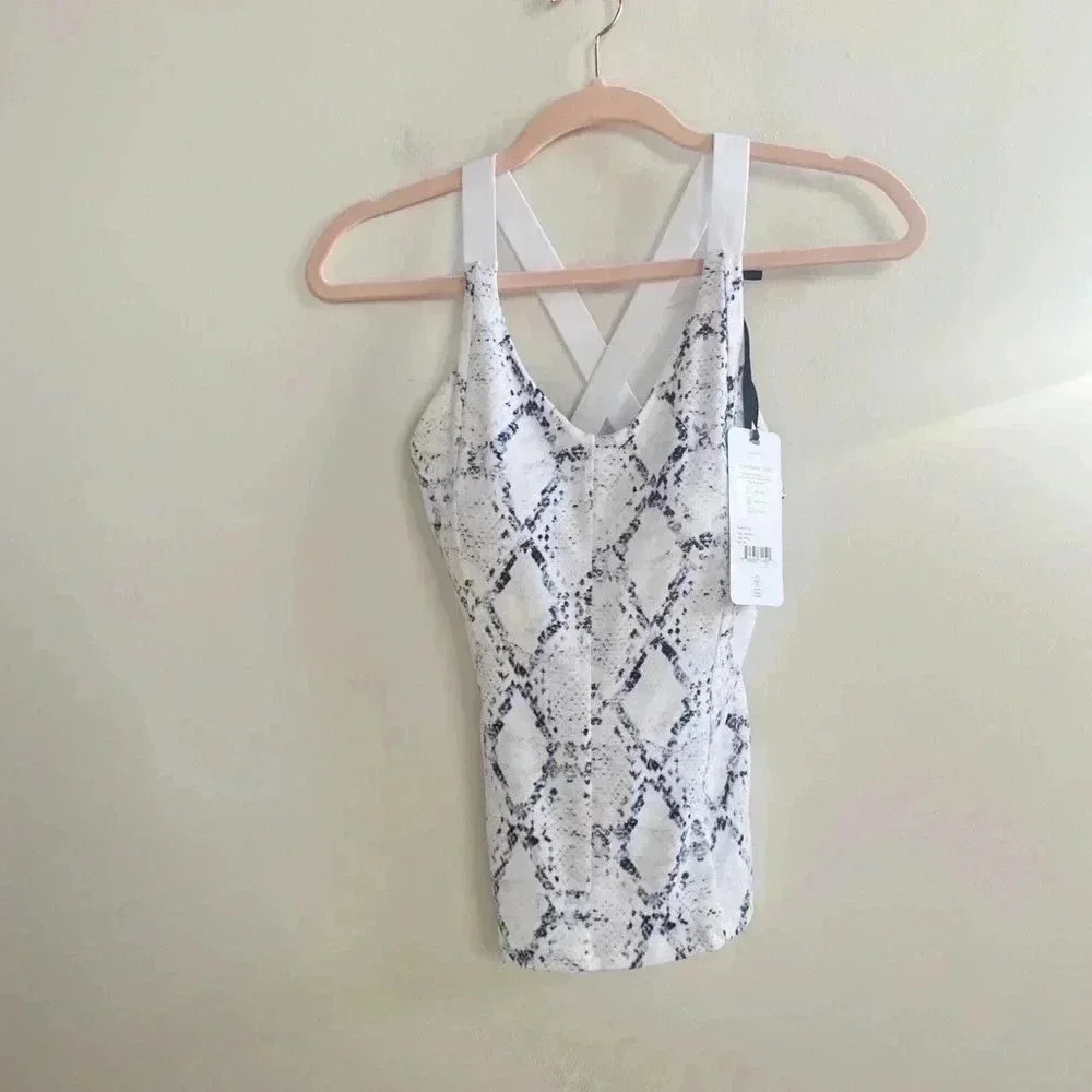 Varley Chapman‎ snakeskin tank top XS